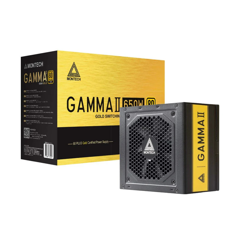 Montech Gamma II 650W 80+ Gold Non-Modular Power Supply - مزود الطاقة